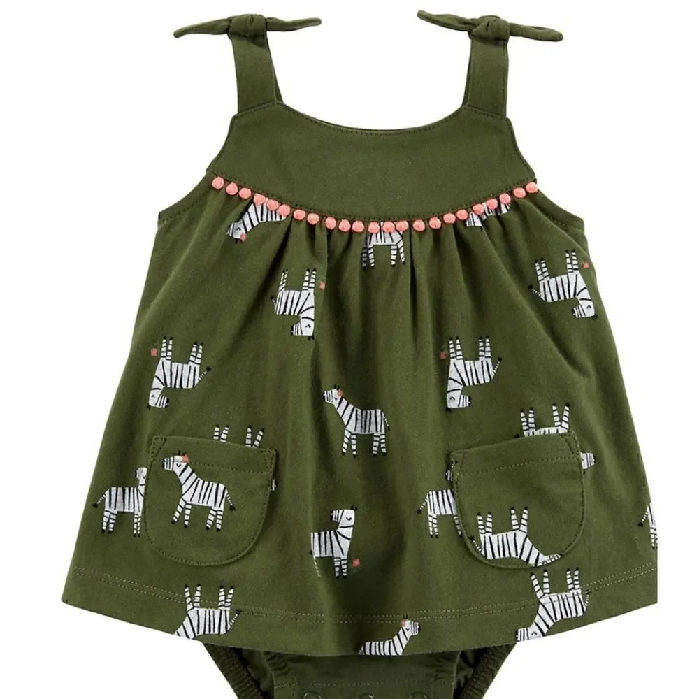 Carter’s Baby Zebra Printed Sunsuit